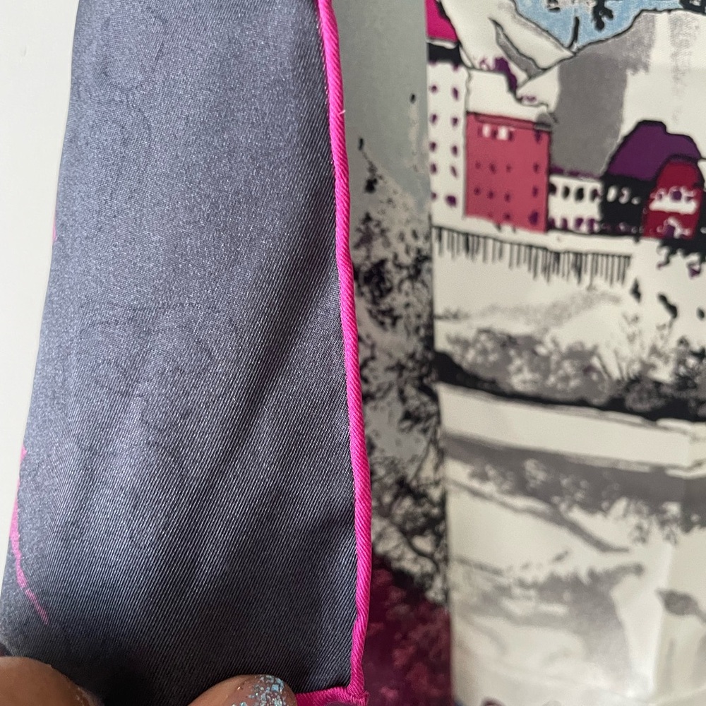 Talbots Multicolor Equestrian Scarf - Picture 5 of 10